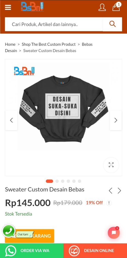 desain sweater online